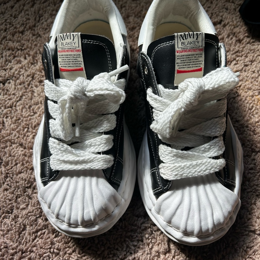Kids Black and White Sneakers